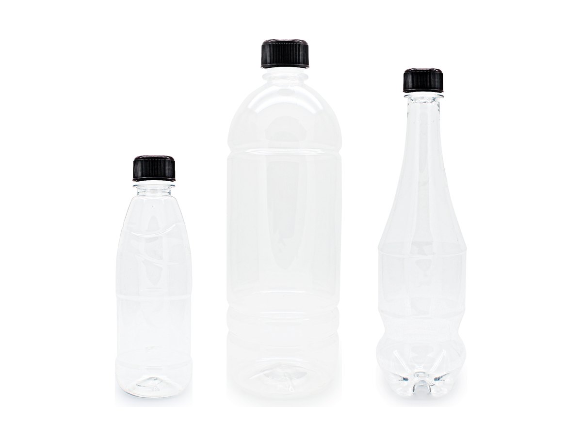 Botellas PET de 350 ml, 1 litro y 620 ml fabricadas por Indiser